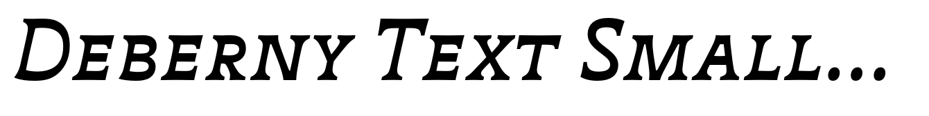 Deberny Text Small Caps Medium Italic